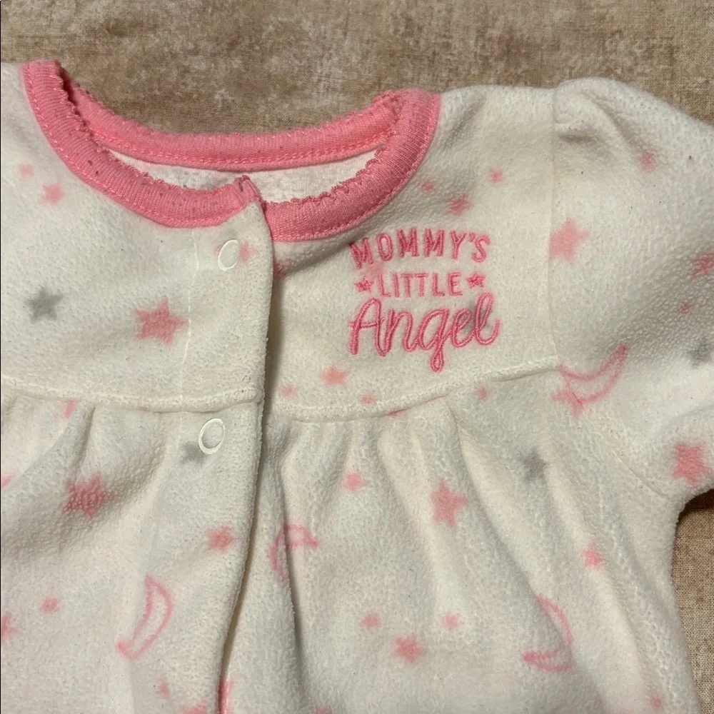 Carter's Pink and White Baby Onesie